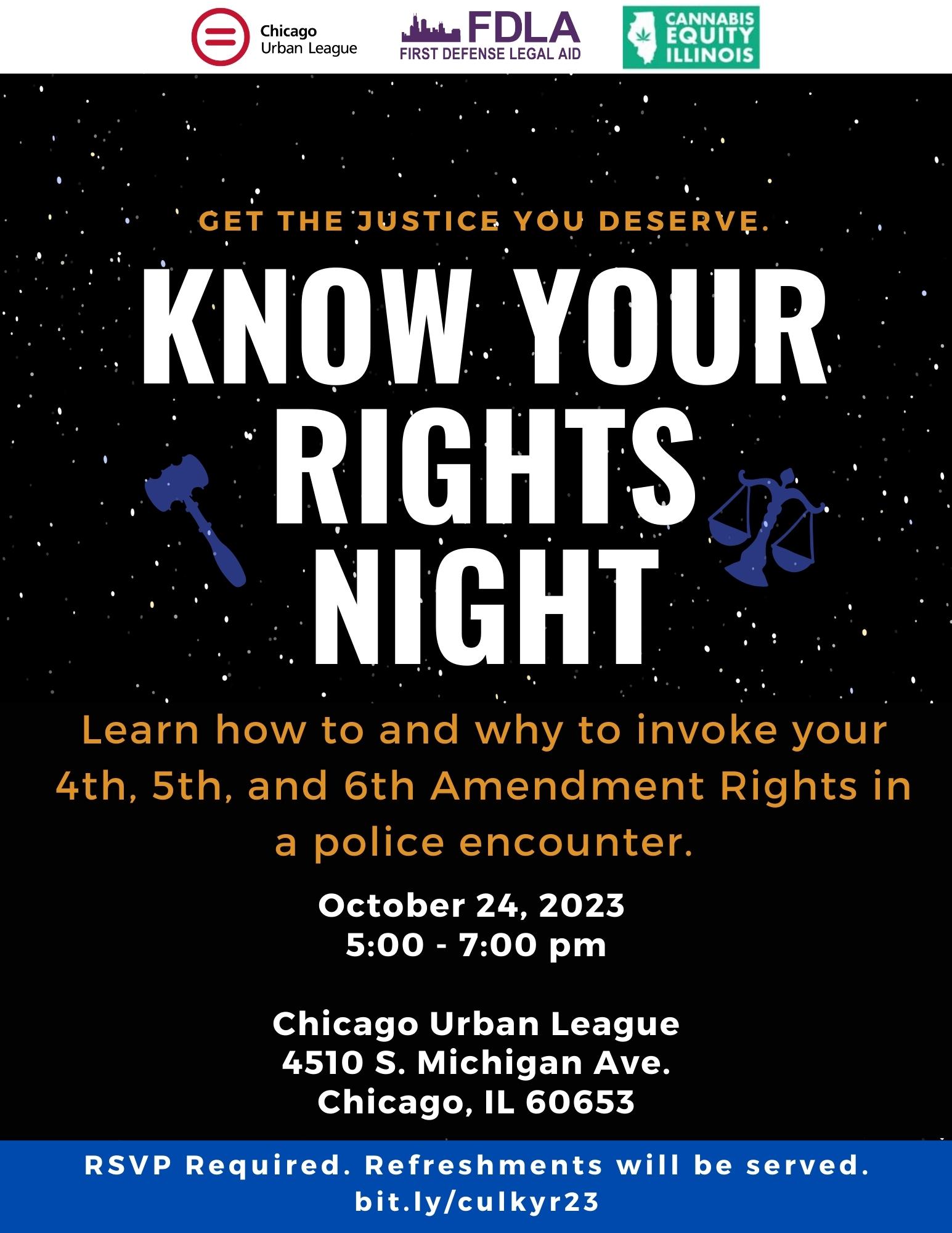 Know Your Rights Night – Chicago Urban League